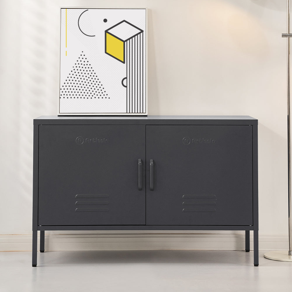 Buffet Sideboard Metal Cabinet - BASE Charcoal