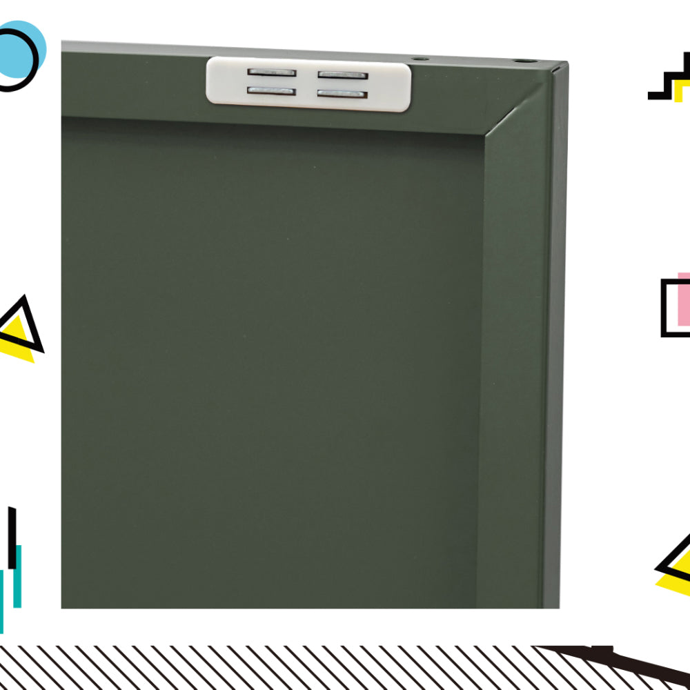 Base Metal Locker Storage Shelf Organizer Cabinet Buffet Sideboard - Green