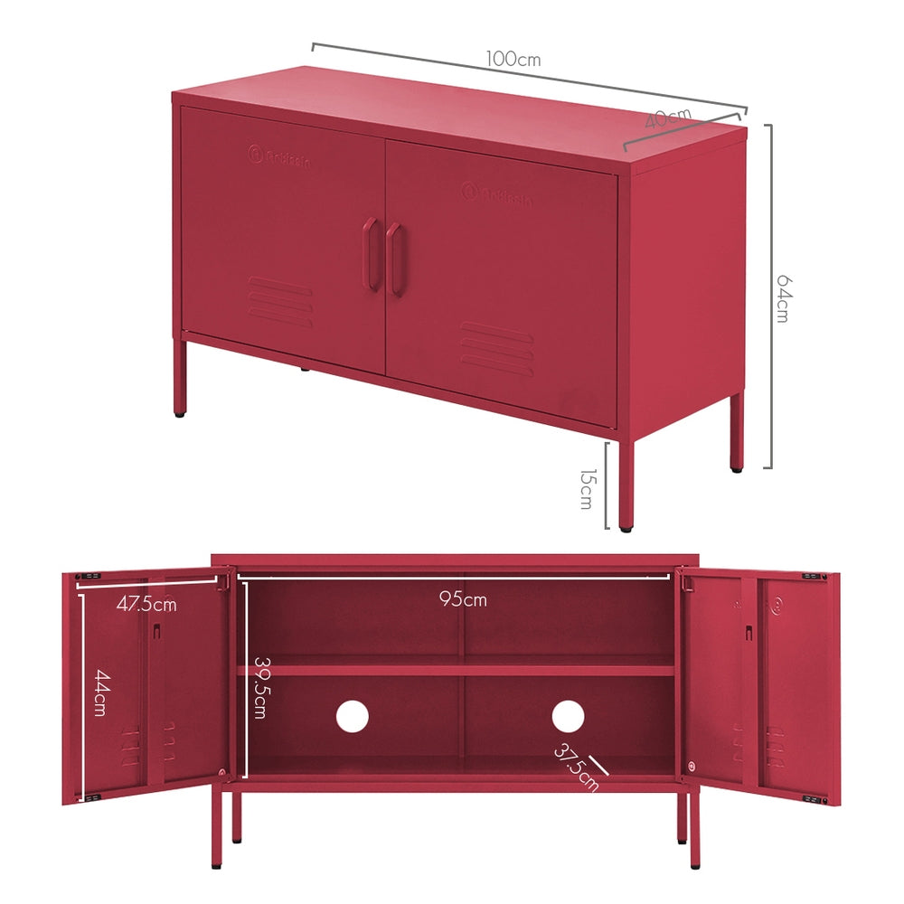 Buffet Sideboard Metal Cabinet - BASE Pink