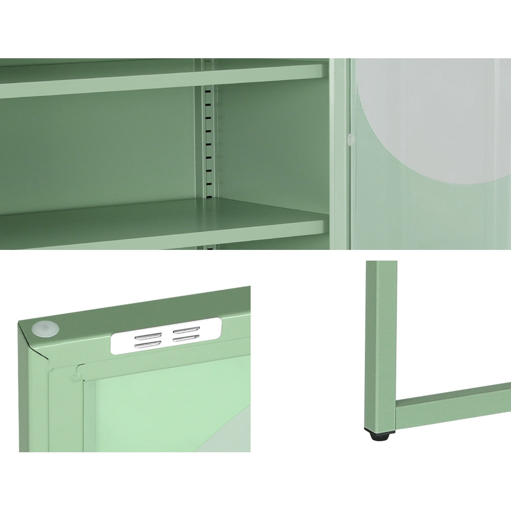 Buffet Sideboard Metal Cabinet - ELLA Green