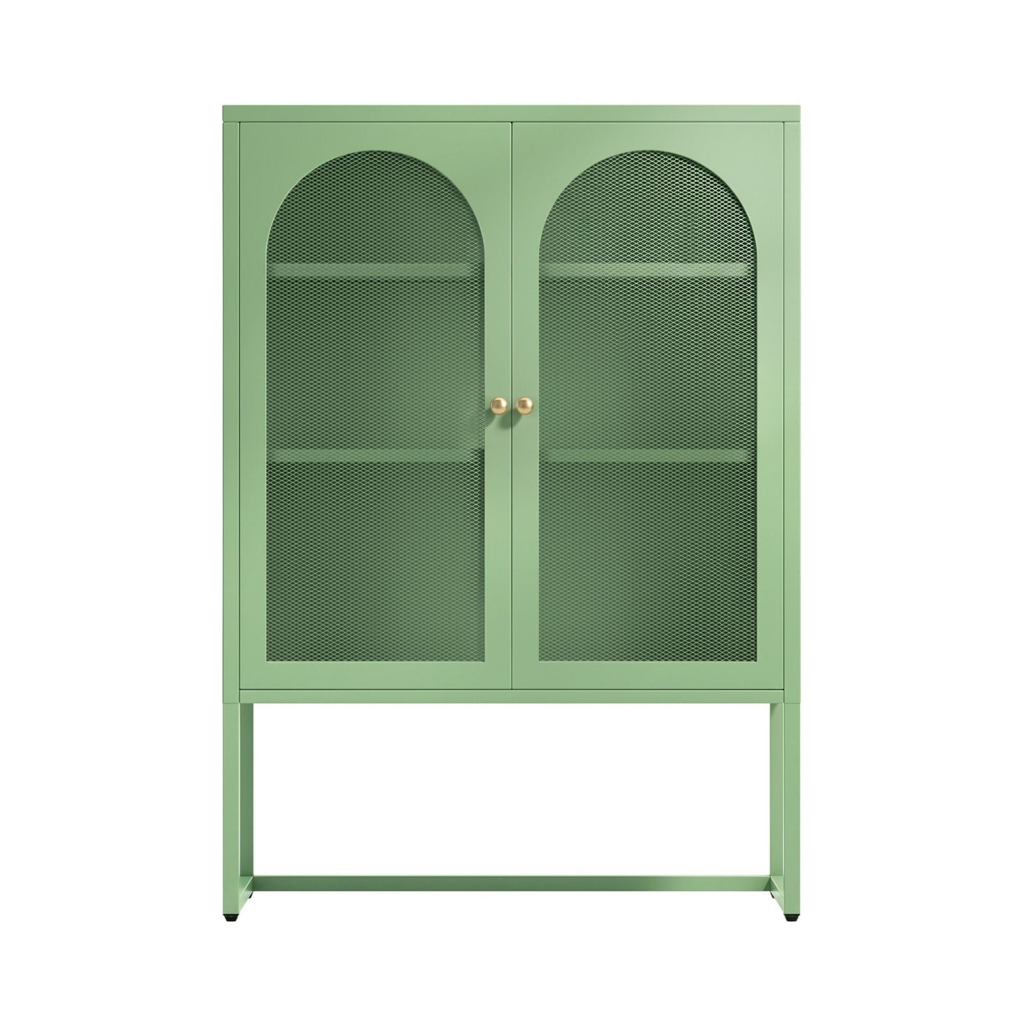 Buffet Sideboard Metal Cabinet - ELMA Green