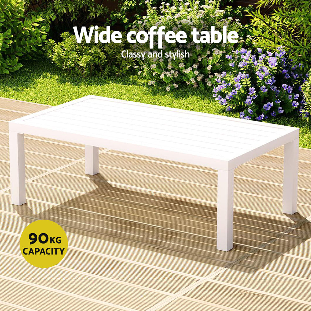 Outdoor Sofa Set 4 Seater Aluminium Lounge Setting