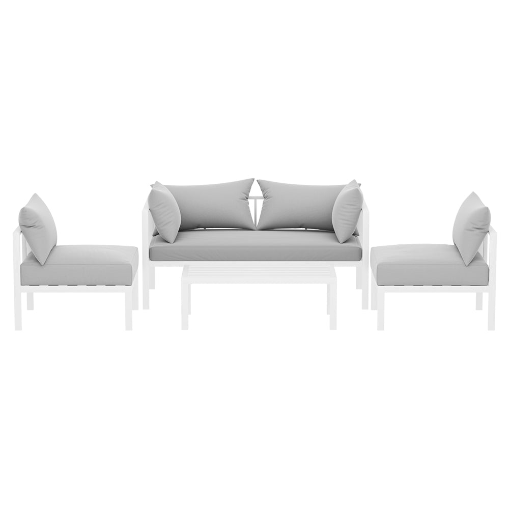 Outdoor Sofa Set 4 Seater Aluminium Lounge Setting