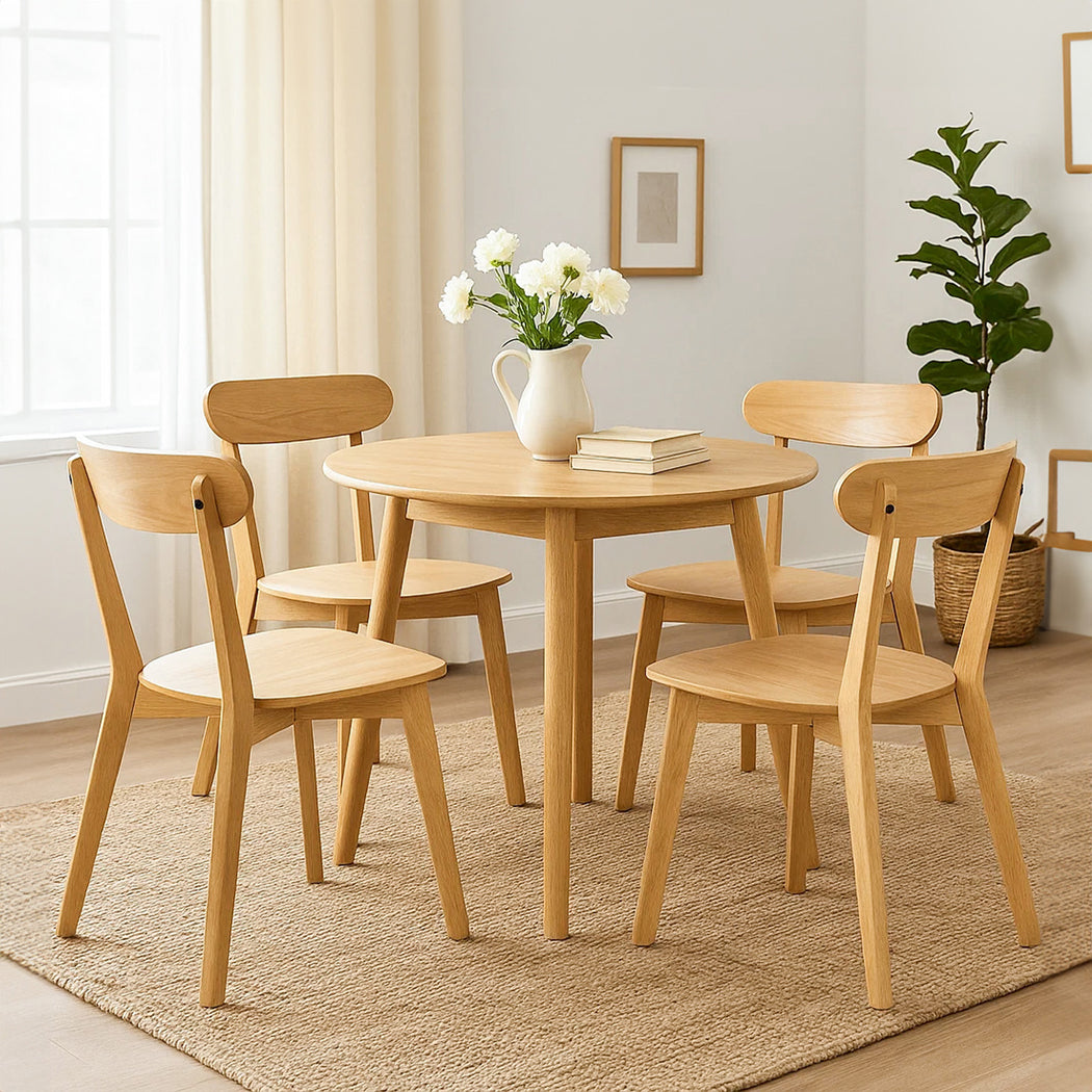 Levede 4x Dining Chairs Wooden Kitchen Chair