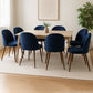 Levede 8x Dining Chairs Seat French Navy