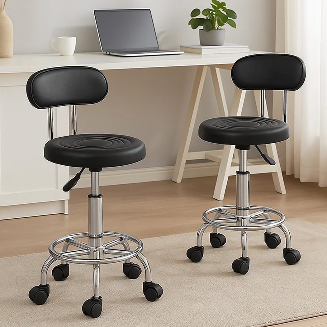 Levede 2x Salon Stool Swivel Bar Stools