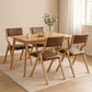 Levede 4x Dining Chairs Foldable PU Tan