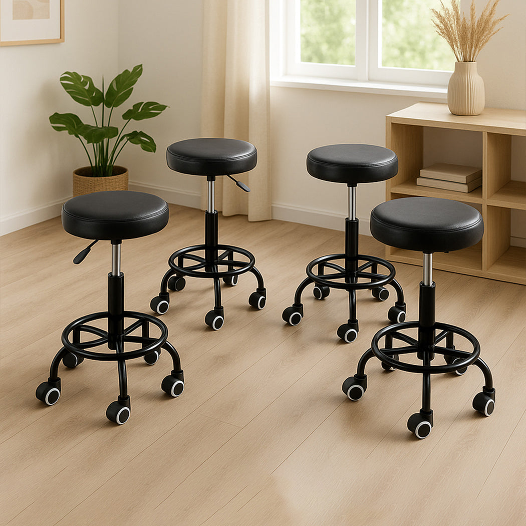 Levede 4x Salon Stool Swivel Bar Stools