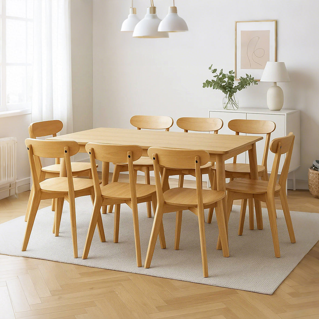 Levede 8x Dining Chairs Wooden Kitchen Chair