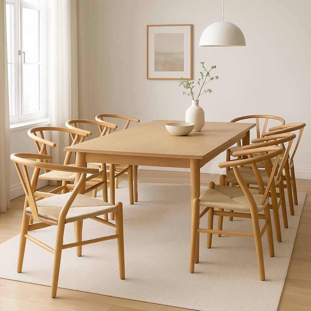 Levede 6x Dining Chairs Wooden Hans