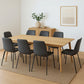 Levede Stackable Dining Chairs Kitchen Grey Set of 8
