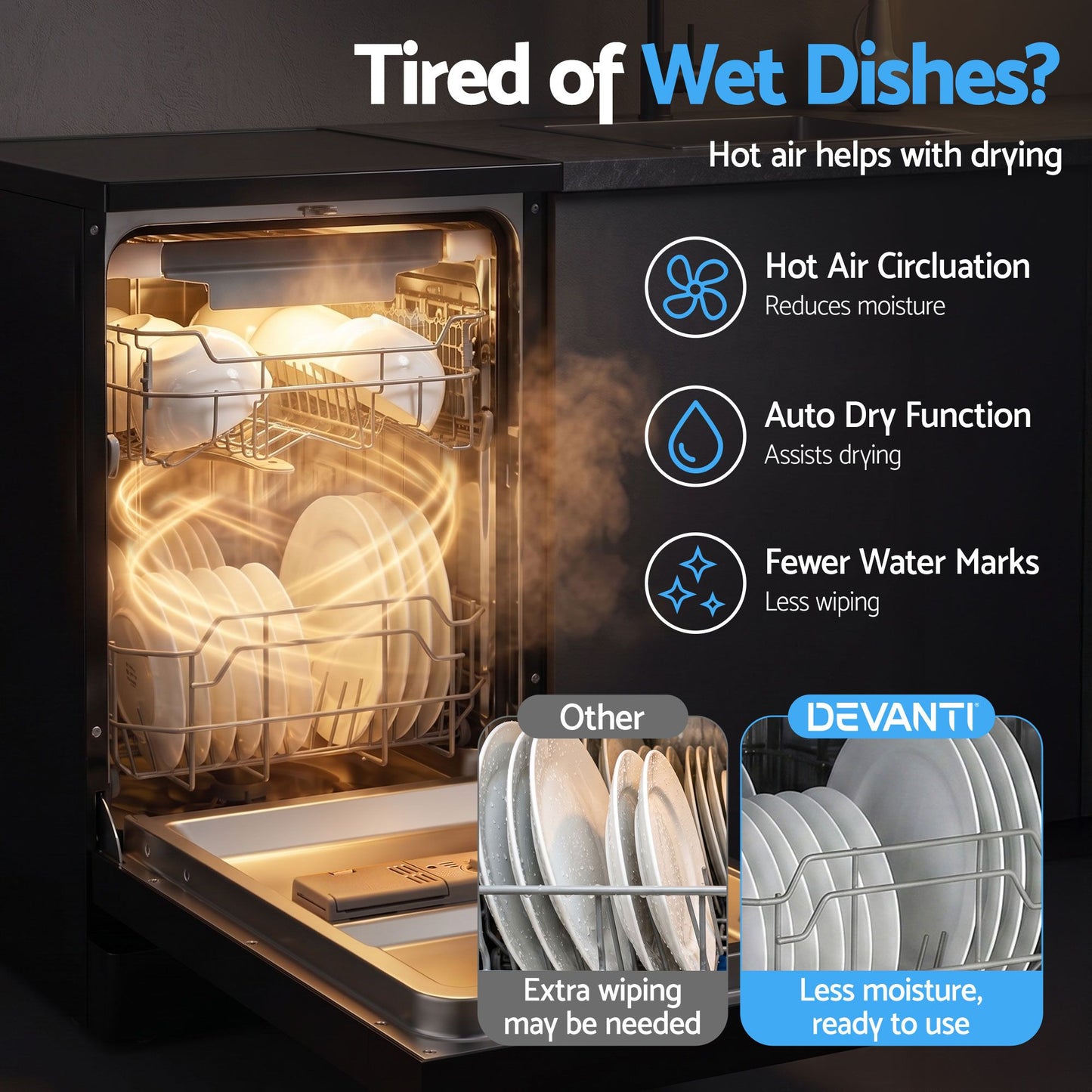 Freestanding Dishwasher 10 Place Settings BDW BK 05