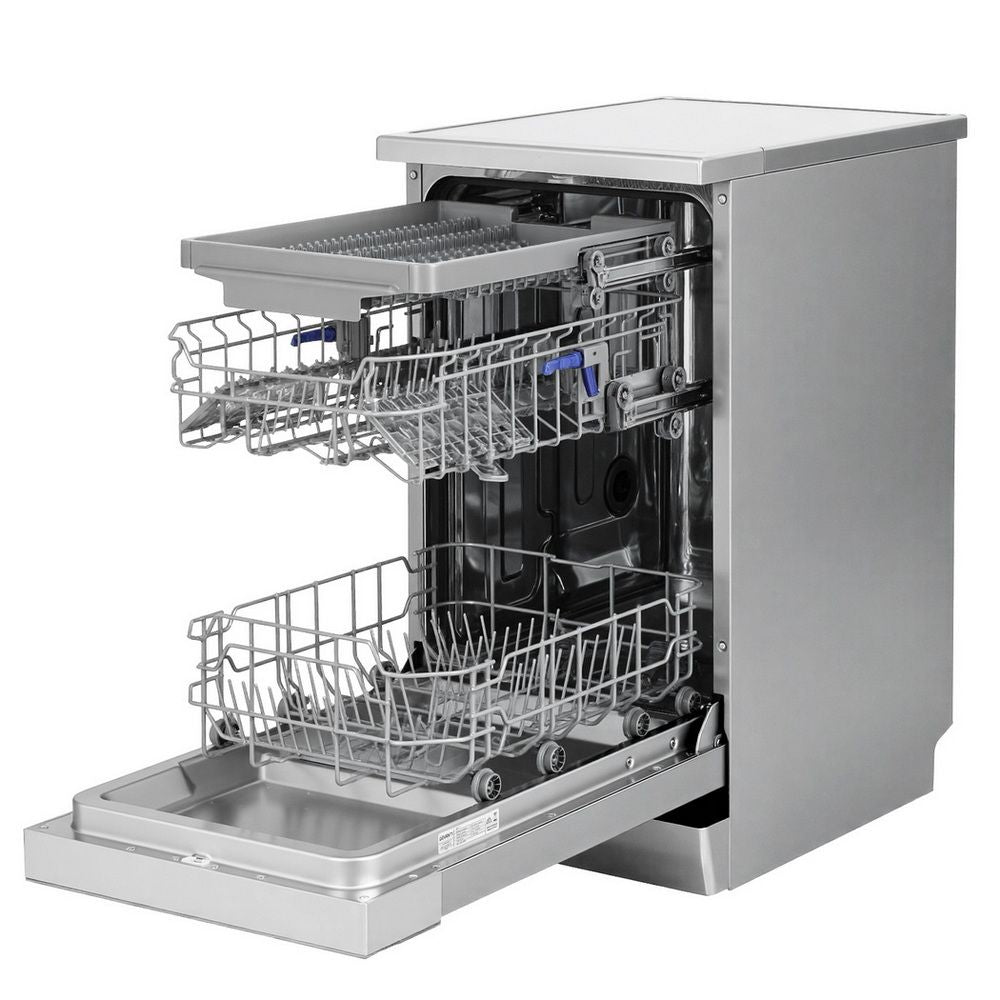 Devanti 10 Place Settings Freestanding Dishwasher Silver BDW SS
