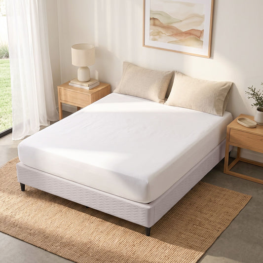 Bed Frame Double Size Metal - Grey MASON
