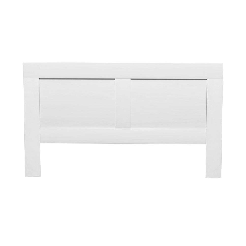 Bed Frame King Size Bed Head with Shelves Headboard Bedhead Base White