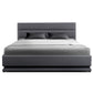 Frame Queen Size Fabric Gas Lift Storage LED Bed