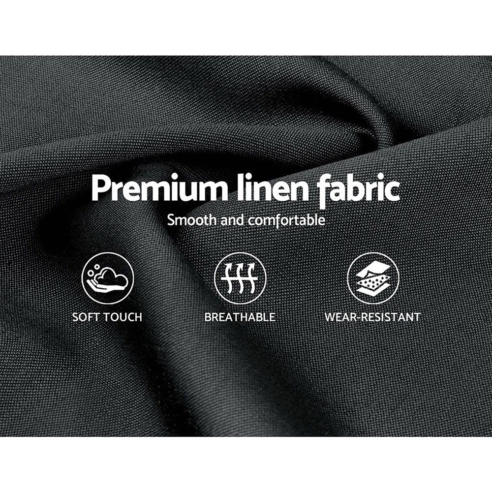Bed Frame Fabric Pier Charcoal King