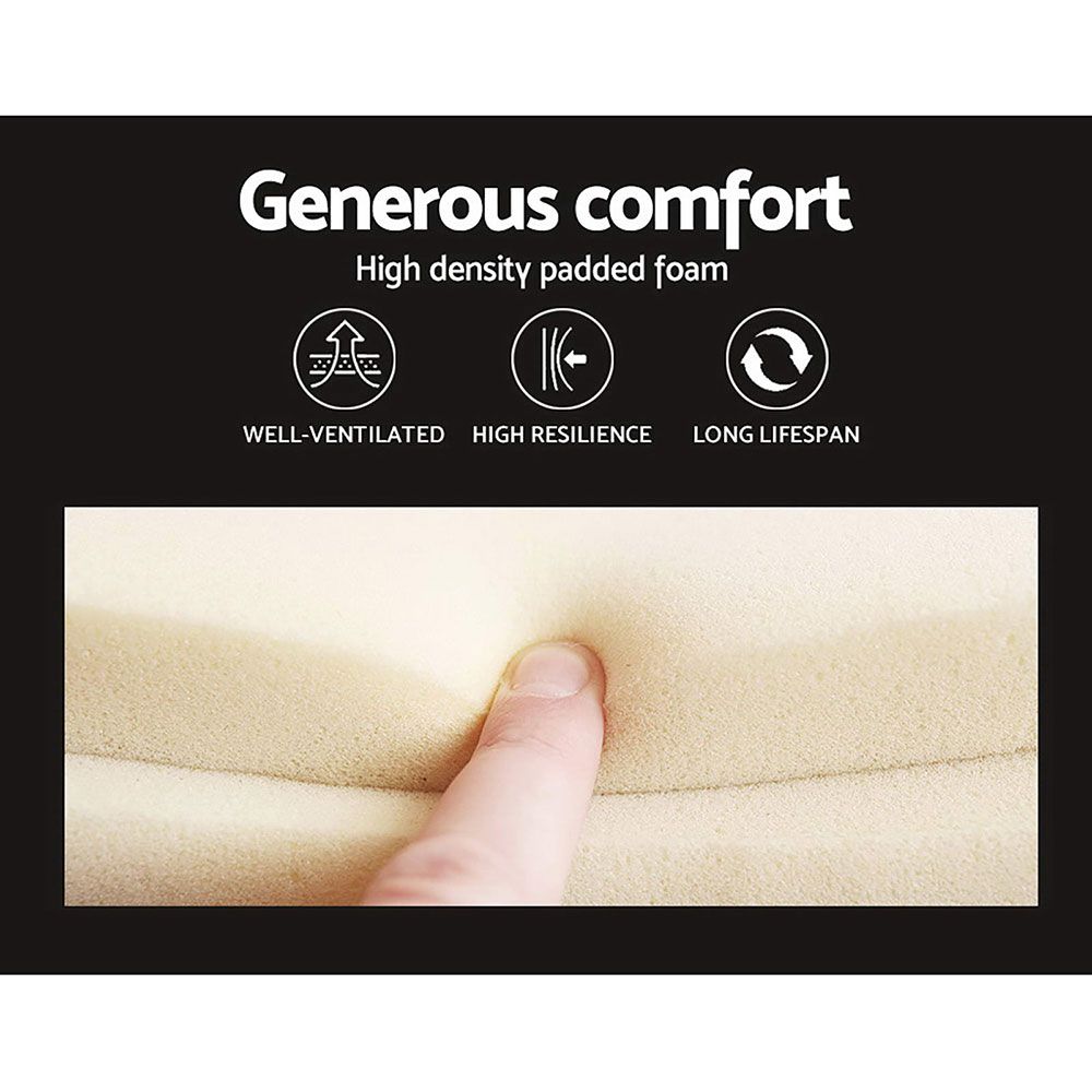 Bed Frame Fabric Pier - Grey Queen