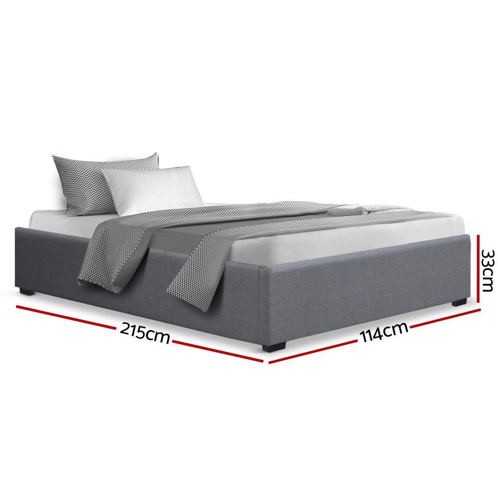 Gas Lift Bed Frame King Single Size with Storage