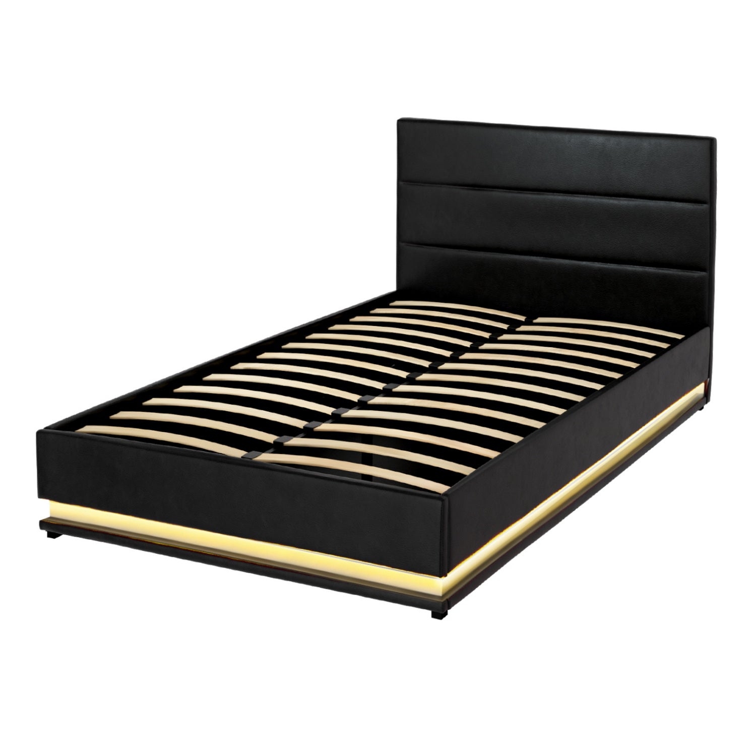 LED Bed Frame Rgb King with Single Size Gas Lift Base