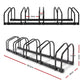 Bike Stand Rack 5 Bicycle Storage Floor Parking Holder - Black