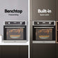 Devanti Electric Built In Wall Oven 80L Convection Grill Ovens Stainless Steel shown for product comparison