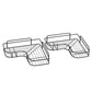 Cefito 2 Packs Bathroom Shelf Corner Storage Rack