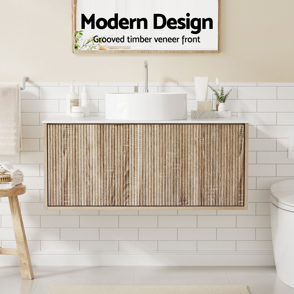 Cefito Vanity Unit 915mm with Basin Oak
