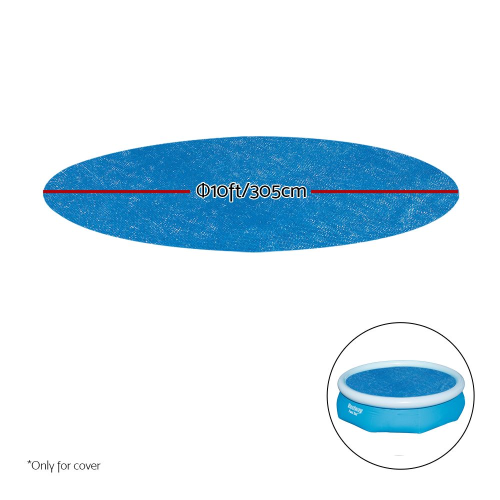 Solar Pool Cover Blanket for Swimming Pool 10ft 305cm Round - 58241