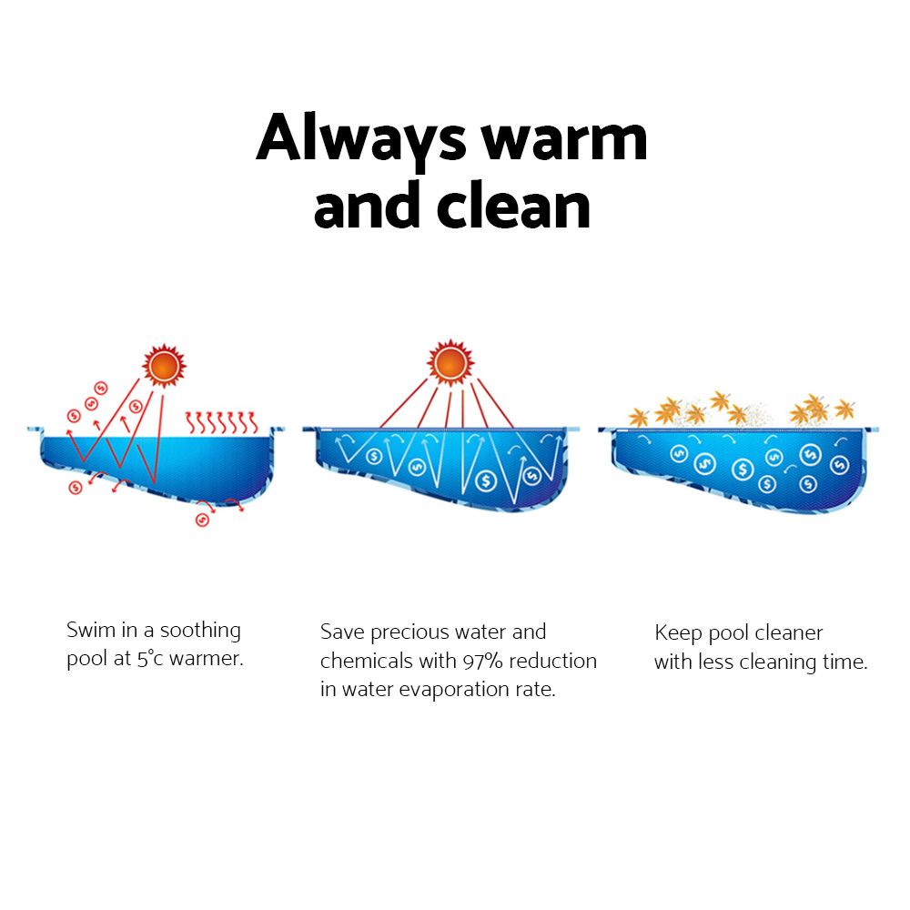 Solar Pool Cover Blanket for Swimming Pool 10ft 305cm Round - 58241