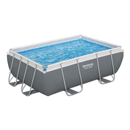 Swimming Pool Steel Frame 282x196x84cm Above Ground Pool with Filter Pump 3662L