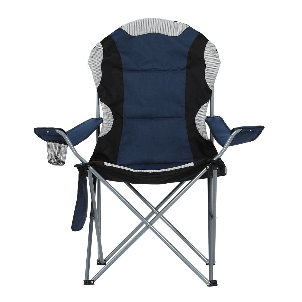 Folding Camping Chairs Set of 2 Armchair Portable Camping Garden Fishing