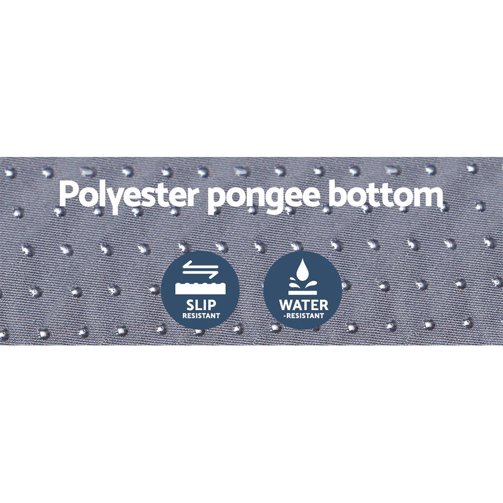 Self-Inflating Mattress Camping Sleeping Mat Air Bed Pad Single - Grey