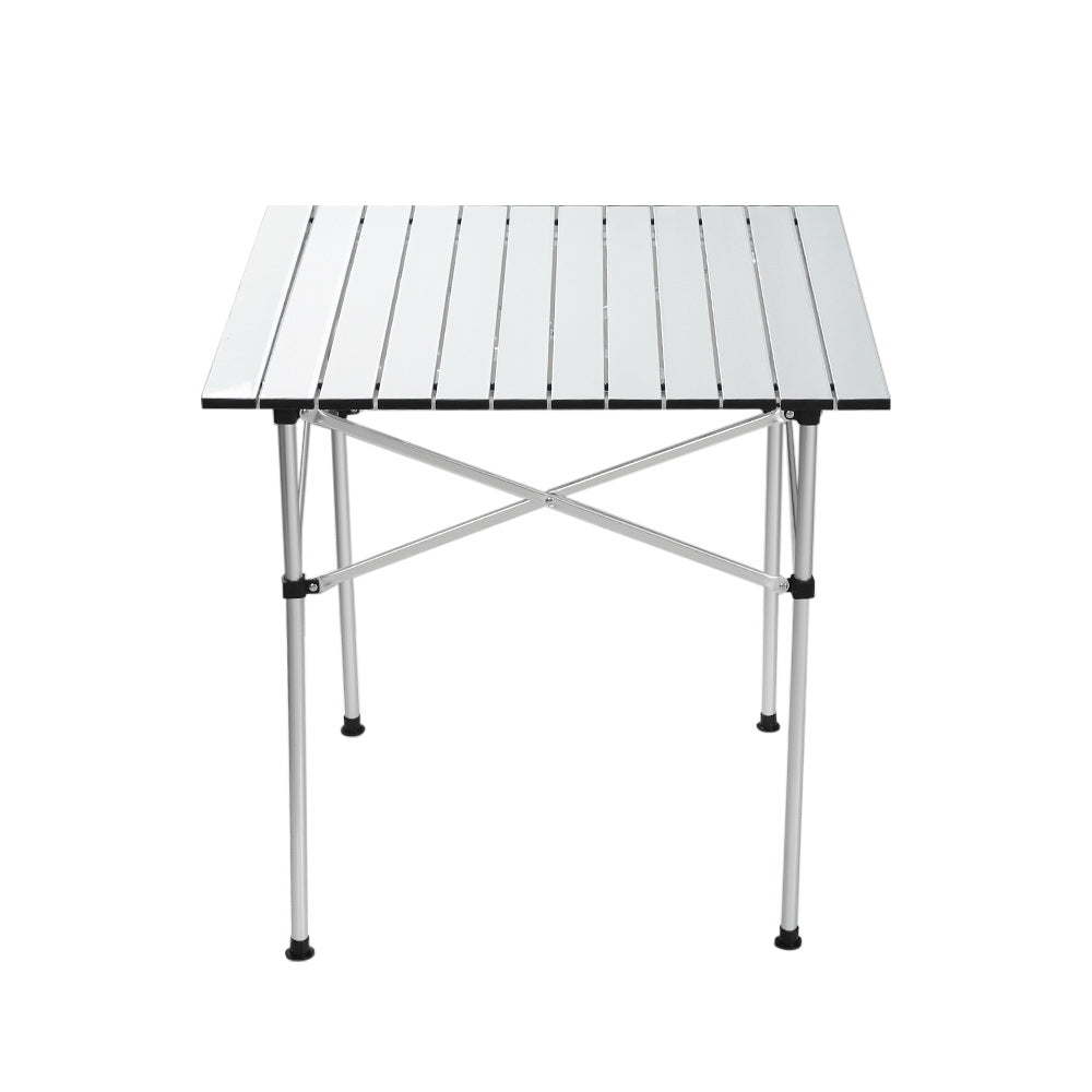 Camping Table Roll-Up Aluminum Portable Desk Picnic - 70CM