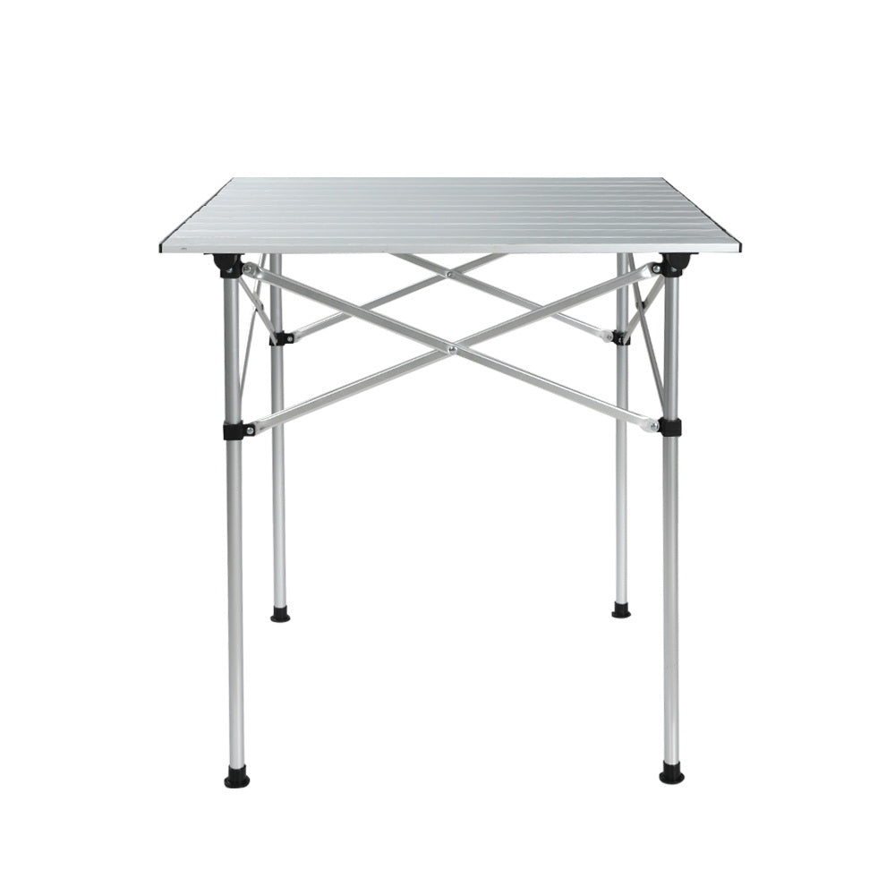 Camping Table Roll-Up Aluminum Portable Desk Picnic - 70CM