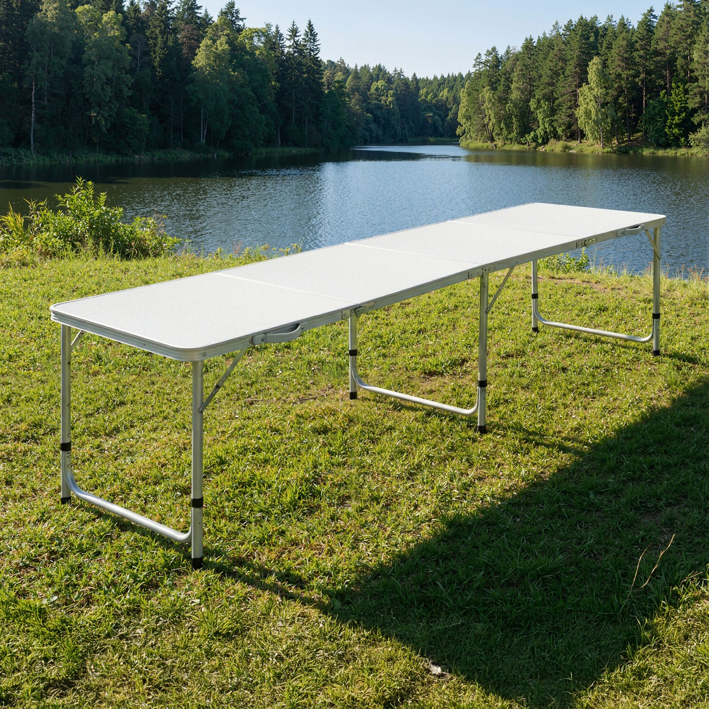 Camping Table Folding Aluminum Portable BBQ Outdoor - 240CM