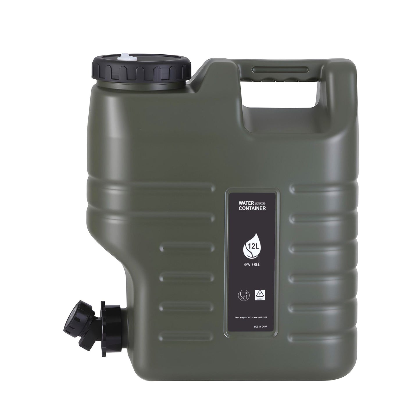 Water Container 12L HomeMyGarden Jerry Can Bucket for Camping Outdoor Storage Tank