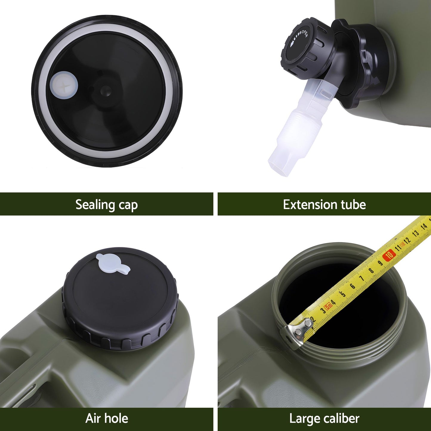 Water Container 12L HomeMyGarden Jerry Can Bucket for Camping Outdoor Storage Tank