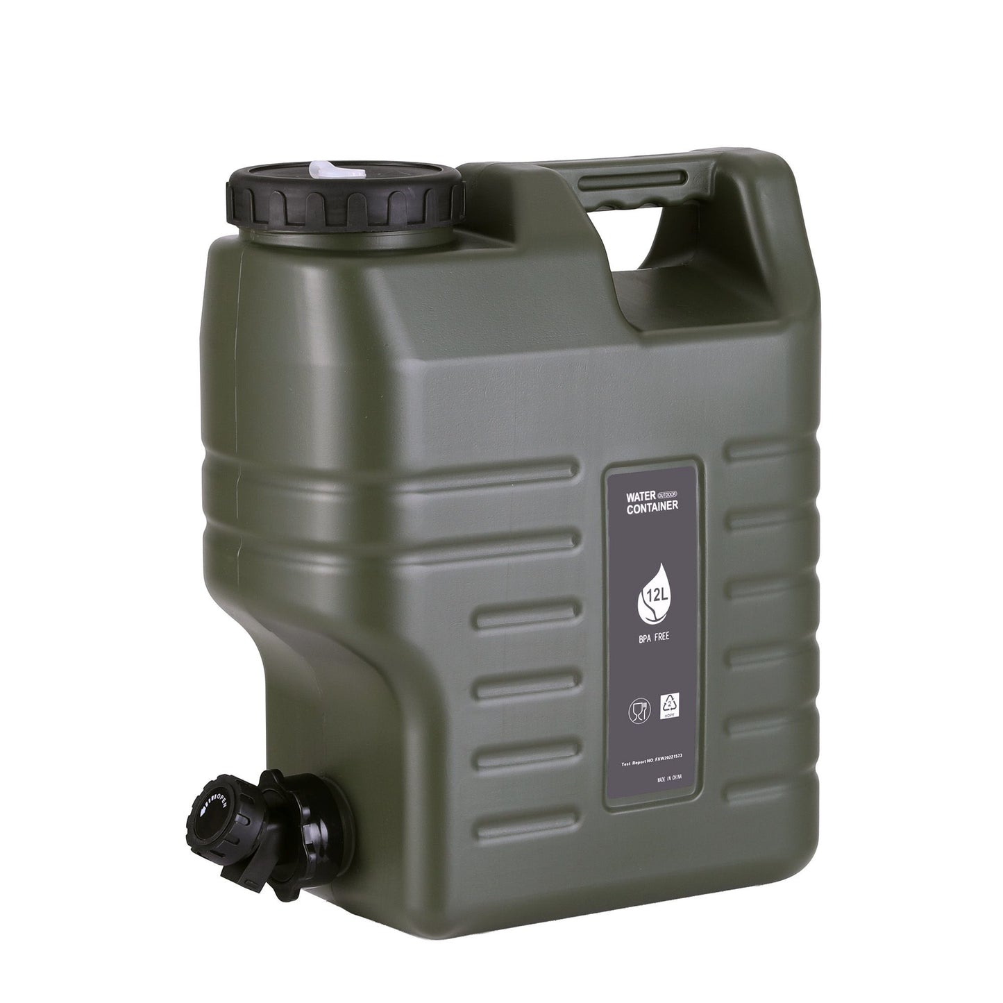 Water Container 12L HomeMyGarden Jerry Can Bucket for Camping Outdoor Storage Tank