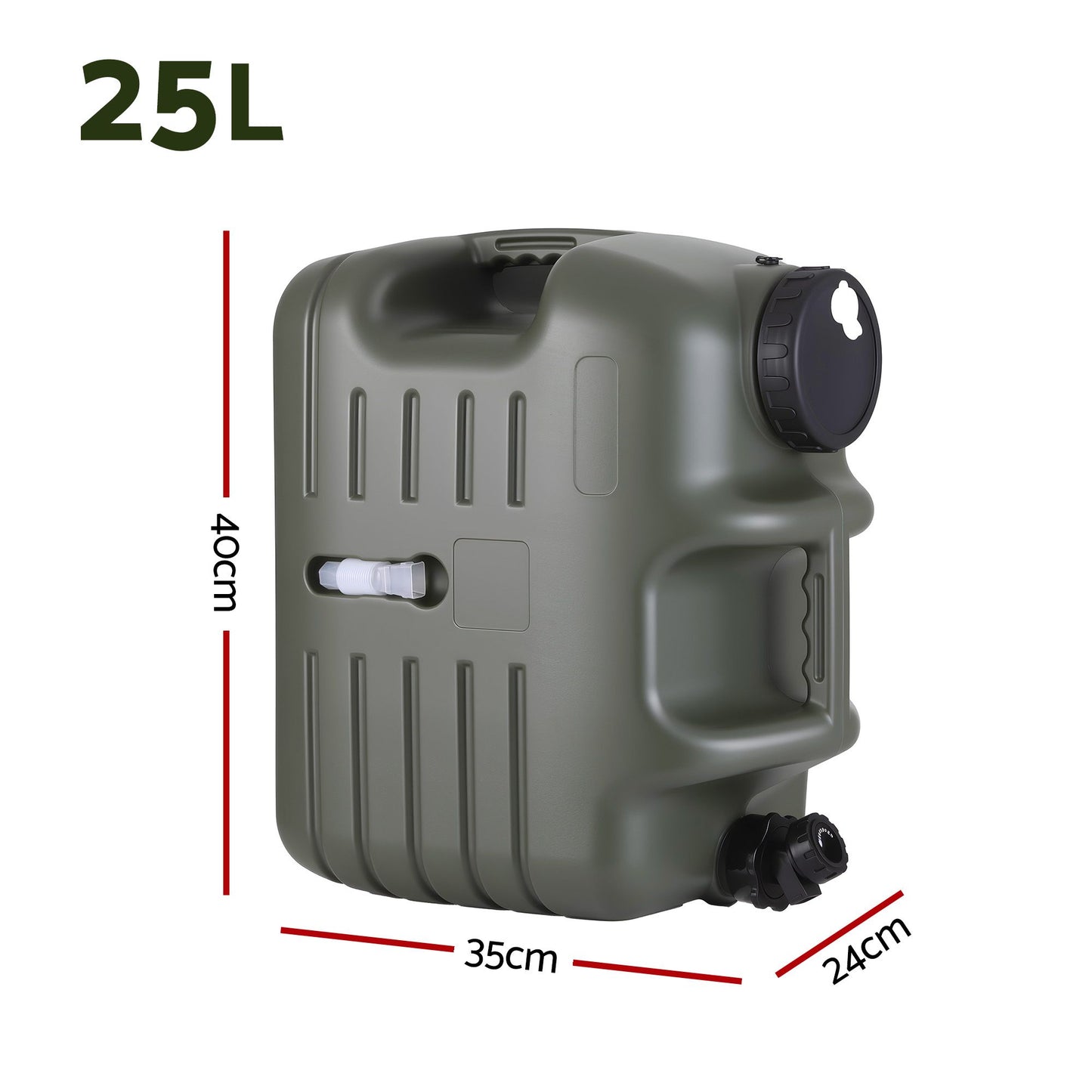 Water Container 25L Jerry Can Bucket for Camping Outdoor Storage Tank