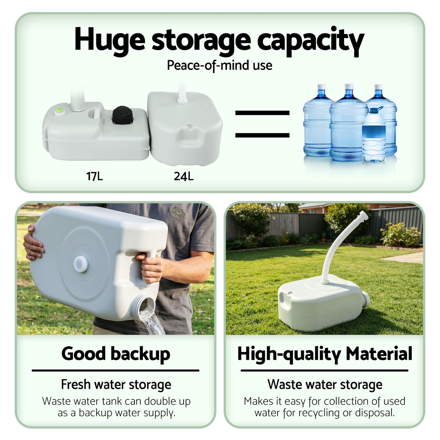 Camping Wash Basin Portable 43L