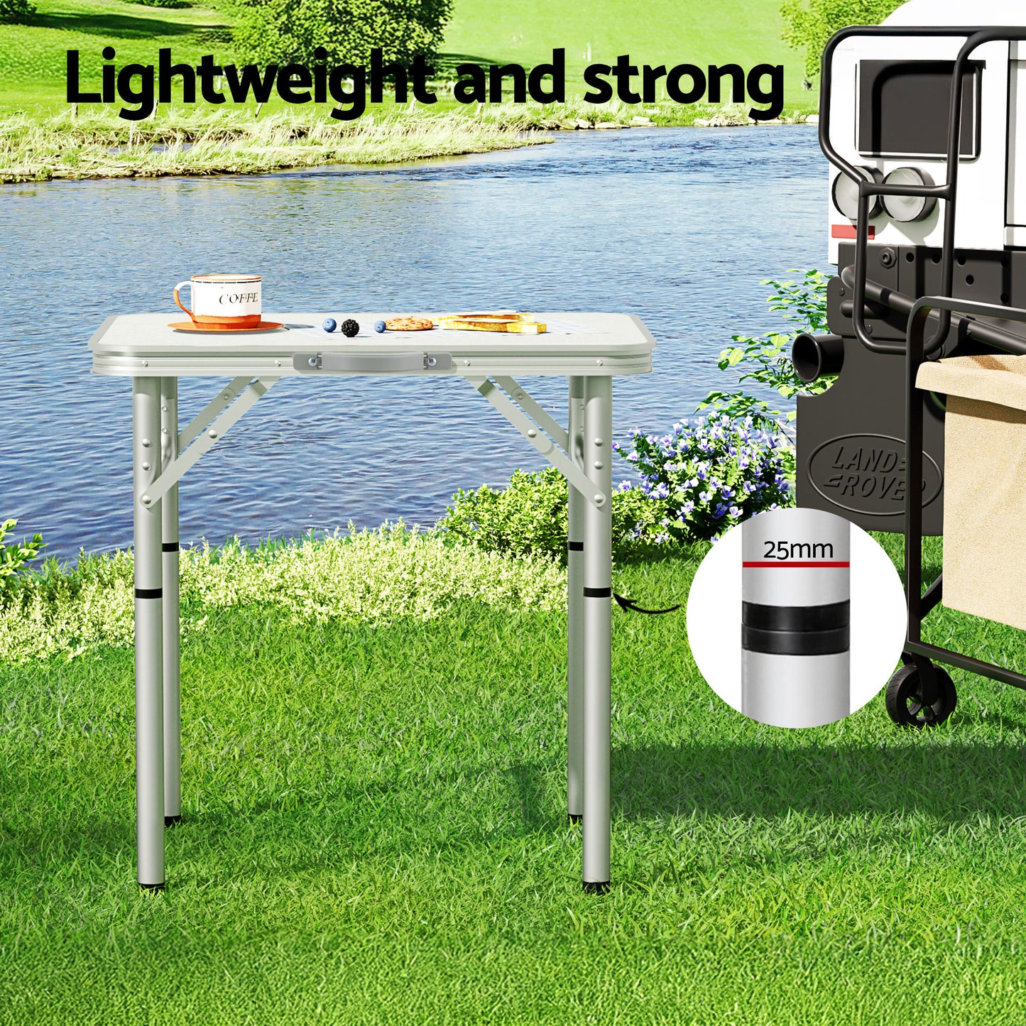 Camping Table Portable Folding 60cm