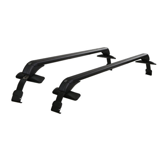 Universal Car Roof Rack 100cm 75kgs Load Cross Bars Aluminium Adjustable Lockable Carrier Clamps
