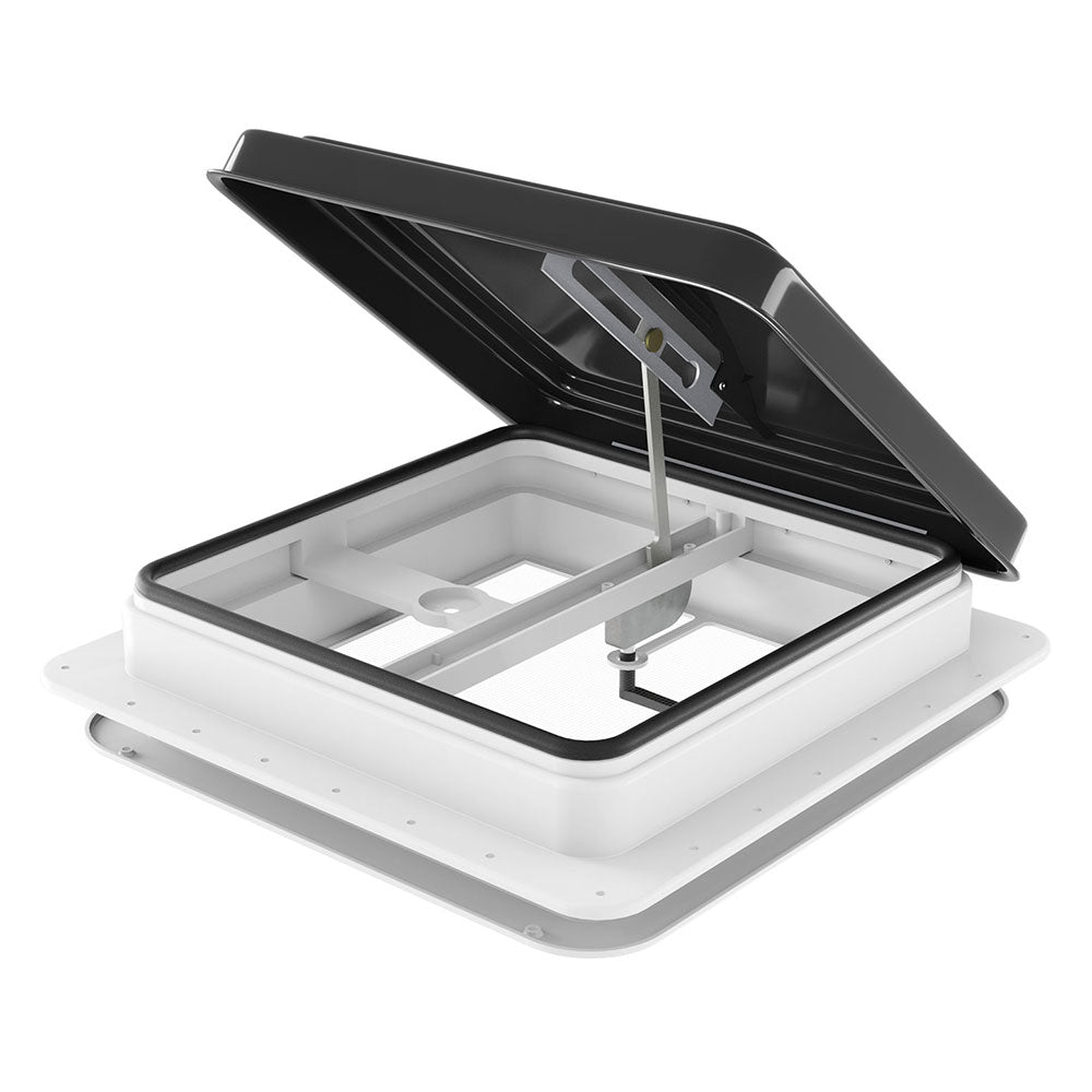 Roof Vent Hatch RV Skylight Motorhome Camper 350x350mm - Black
