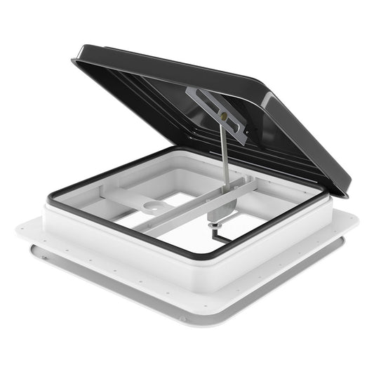 Roof Vent Hatch RV Skylight Motorhome Camper 350x350mm - Black