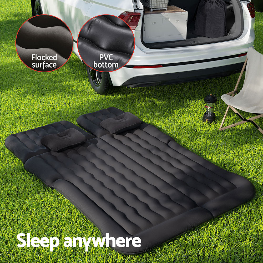 Car Mattress 175x130 Inflatable SUV Back Seat Camping Bed Black