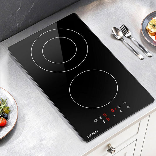 Ceramic Cooktop 30cm Kitchen Cooker Cook Top Hob Touch Control 3-Zones