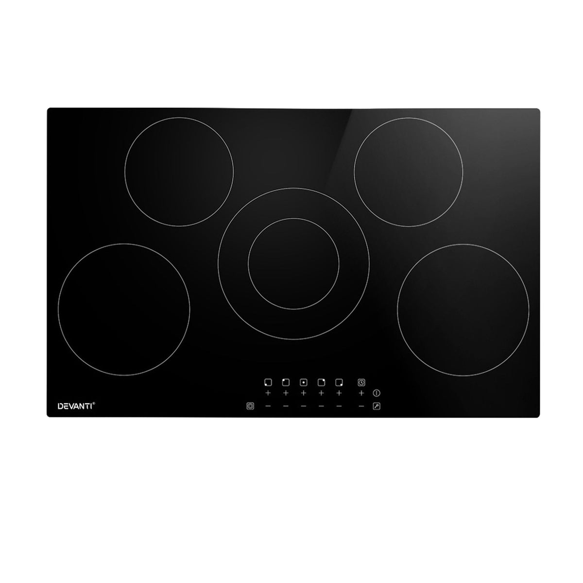 Ceramic Cooktop 90cm 5 Burner Stove Hob Touch Control 6-Zones