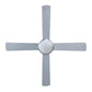 Ceiling Fan with Light 52" Silver