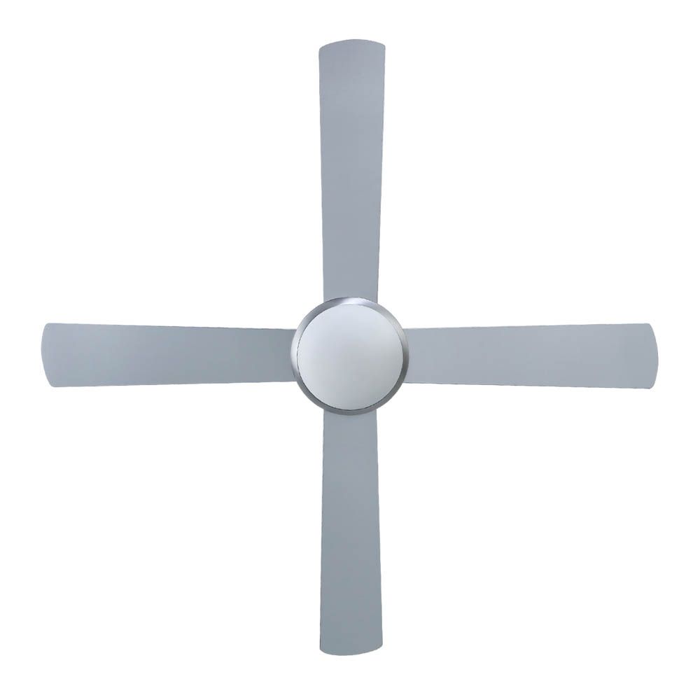 Ceiling Fan with Light 52" Silver